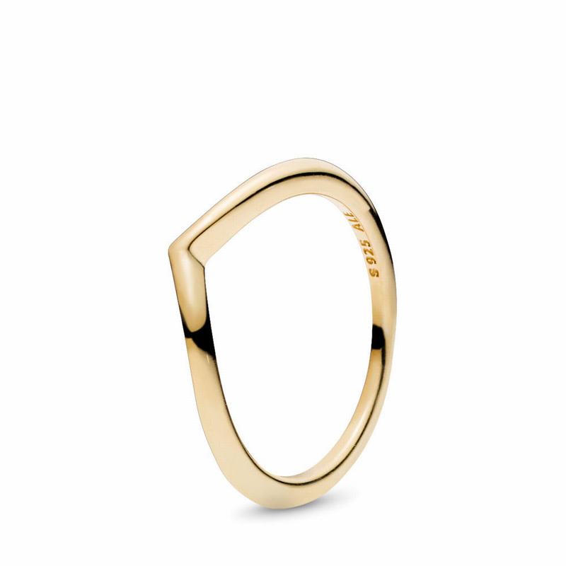 Pandora Shine™ Shining Wish Stackable Ring - 18ct Gold Plated - Canada | TV8925IQ